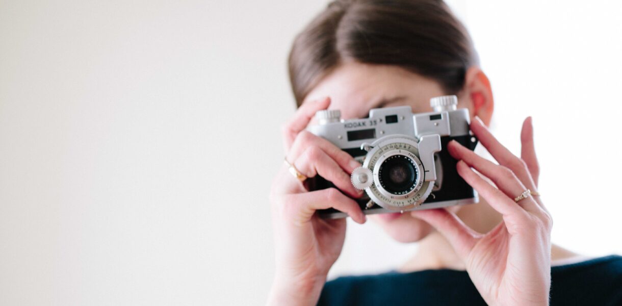 Woman taking a photo