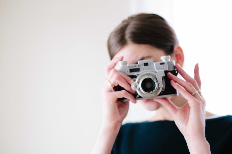 Woman taking a photo